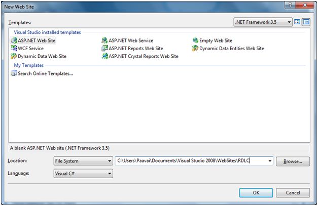 Create a new website